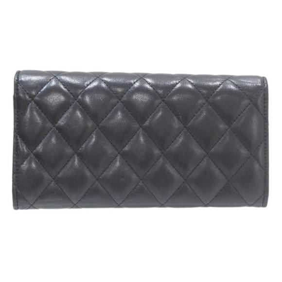 CHANEL Matelasse Long Wallet Lambskin Black - Picture 3 of 10